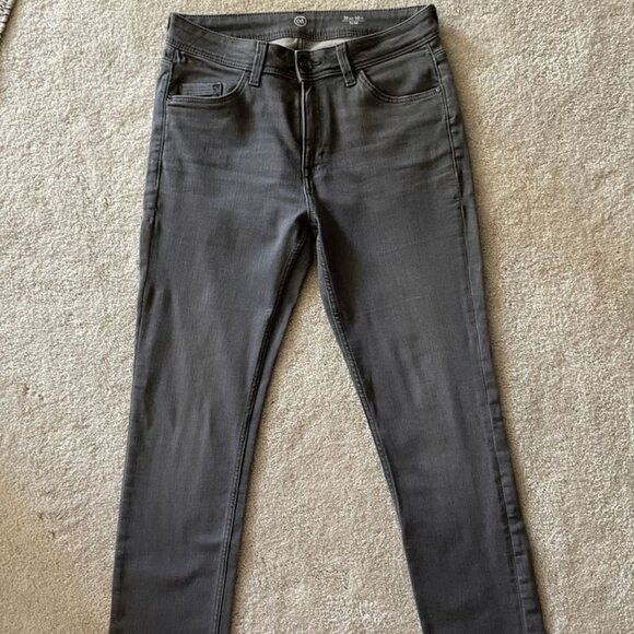 C&A German Mid Rise Grey Women Slim Straight Jeans Size 28 - Picture 1 of 13